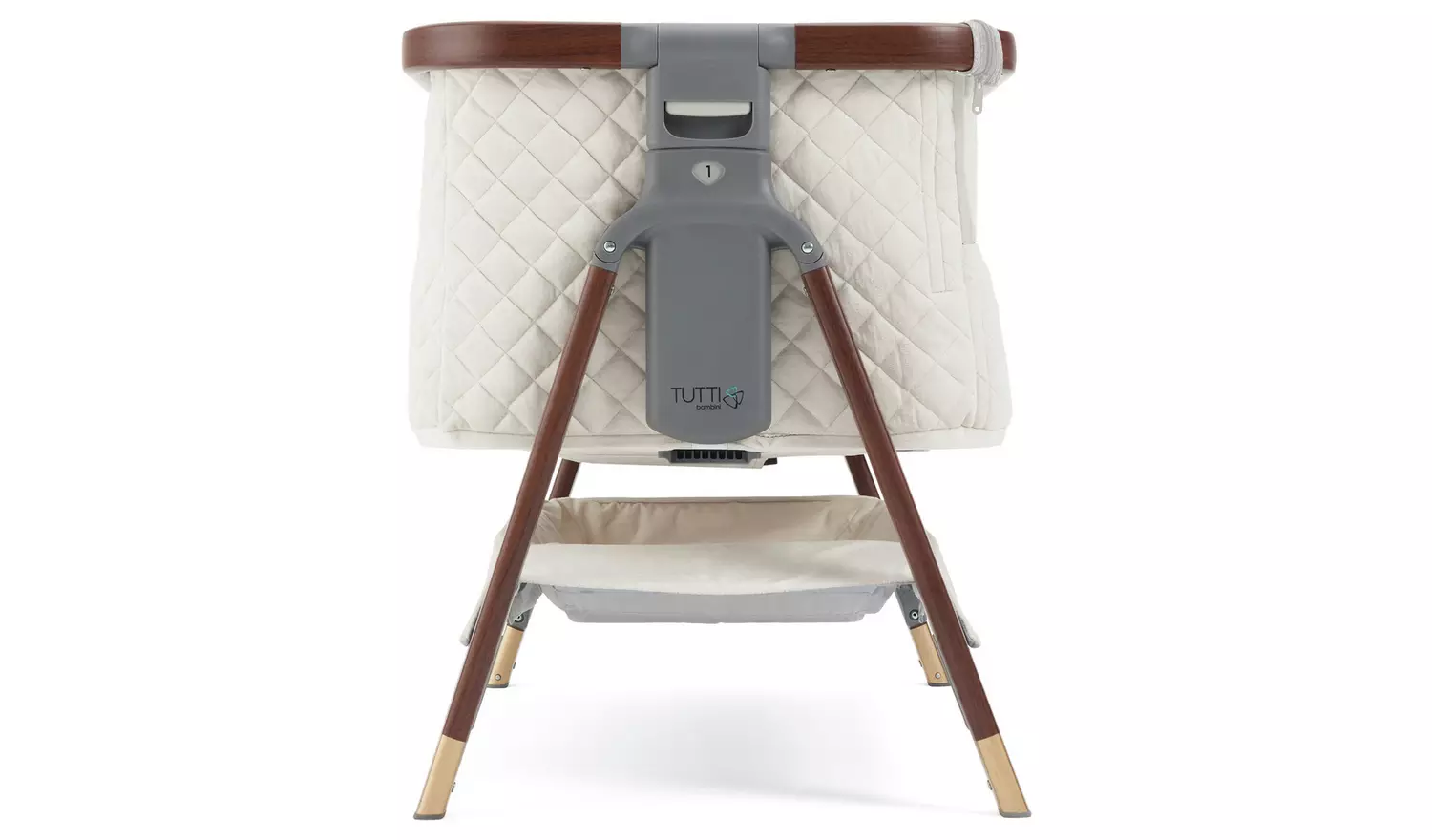 Tutti Bambini Cozee Luxe Crib Walnut Cream