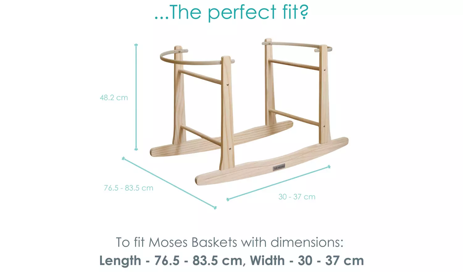 Clair De Lune Rocking Moses Basket Stand