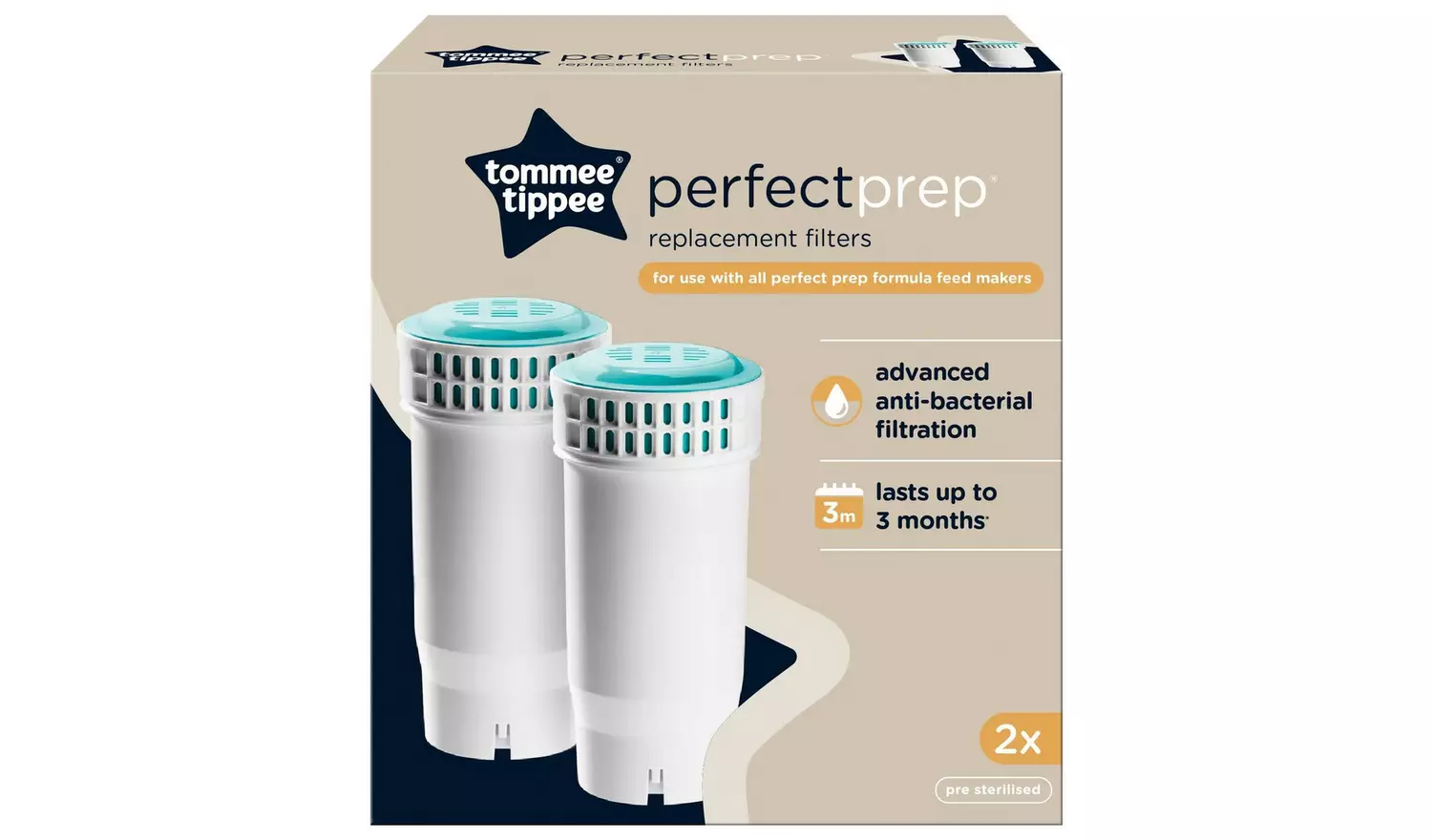 Tommee Tippee Perfect Preparation Filters Pack of 2
