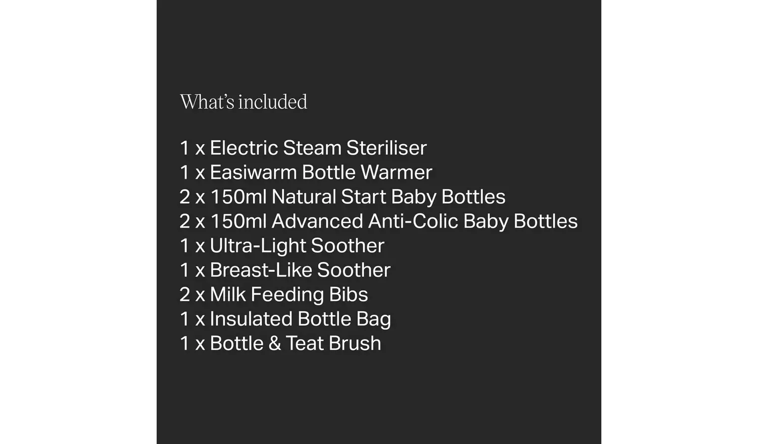 Tommee Tippee New Complete Feeding Kit White