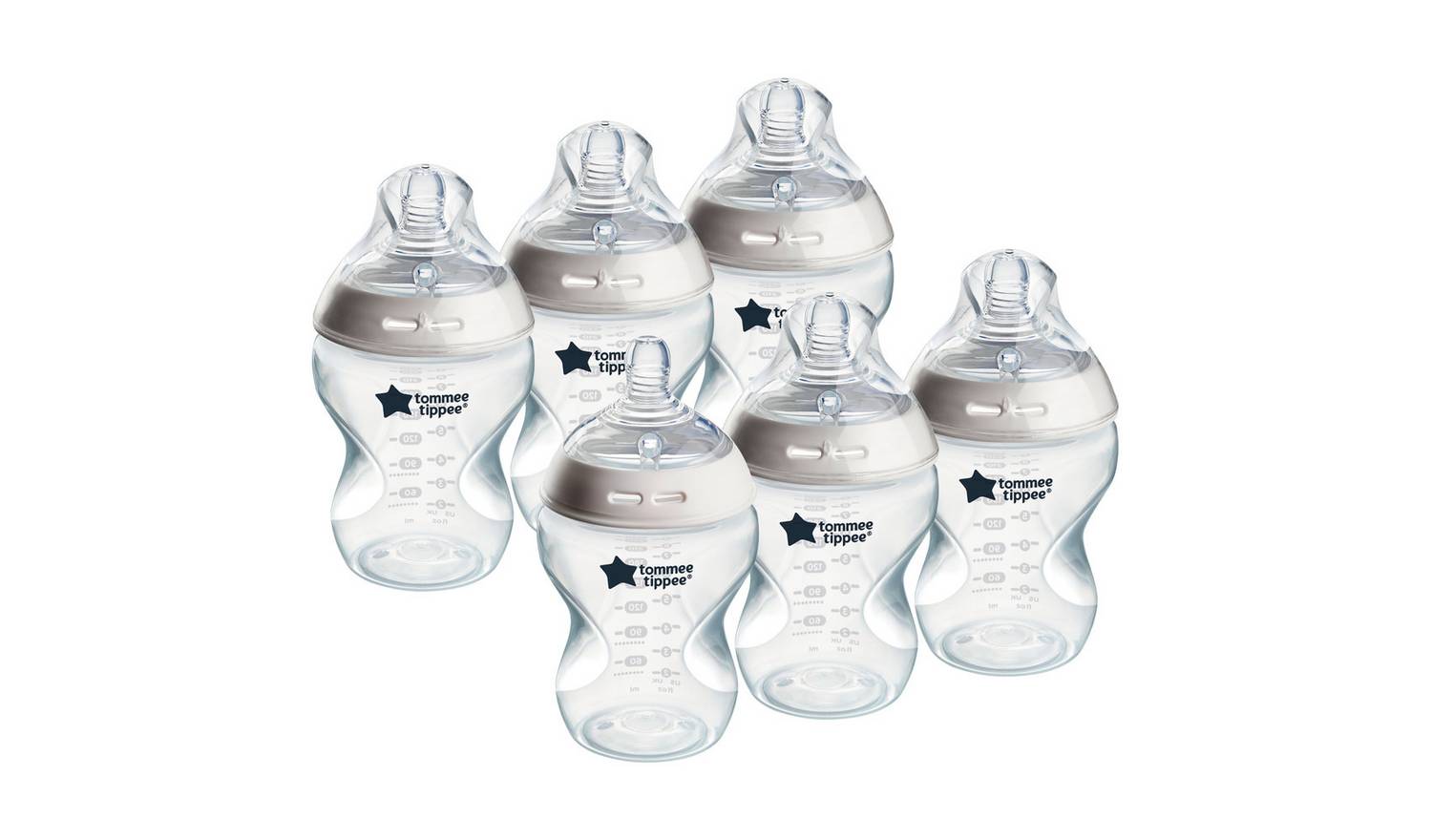 Tommee Tippee Natural Start Anti-Colic Baby Bottle Pack of 6