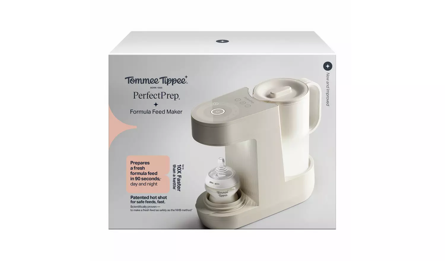 Tommee Tippee Perfect Prep Baby Bottle Formula Maker, Chalk