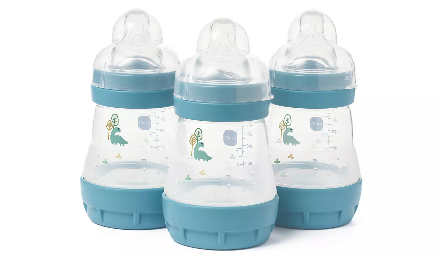 MAM Easy Start Anti-Colic 160ml Baby Bottle 3 Pack - Blue