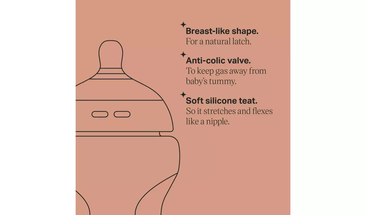 Tommee Tippee Natural Start Anti-Colic Baby Bottle Pack of 4