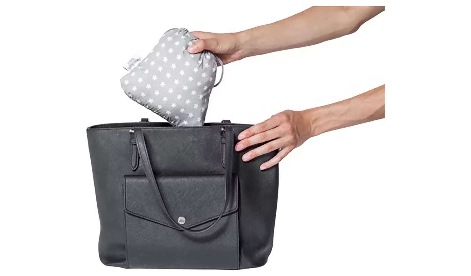 BabyToLove Travel Pocket Chair & Booster Seat - White Stars