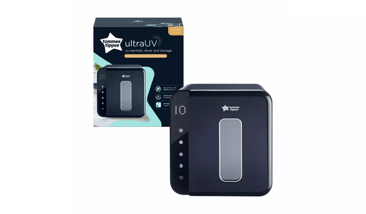 Tommee Tippee Ultra UV Steriliser, Dryer and Storage – Black