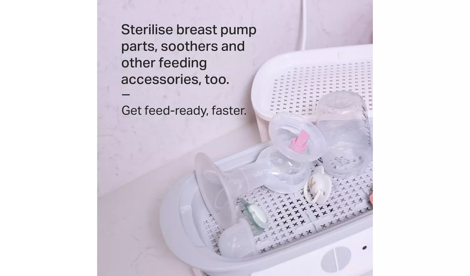 Tommee Tippee Advanced Electric Baby Bottle Steriliser-White