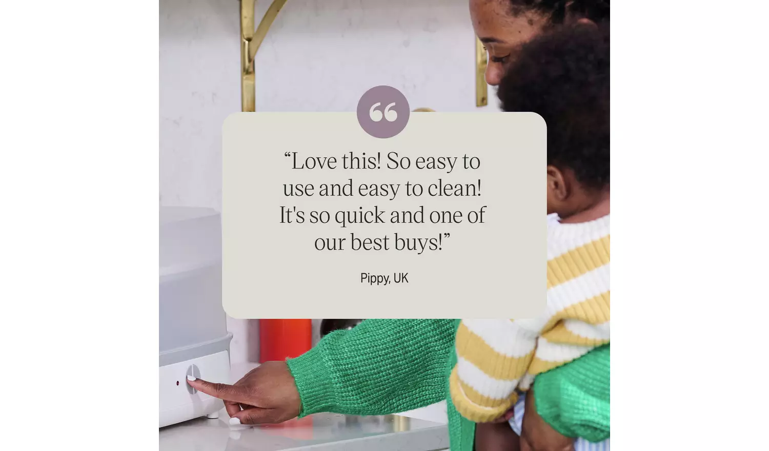 Tommee Tippee Advanced Electric Baby Bottle Steriliser-White