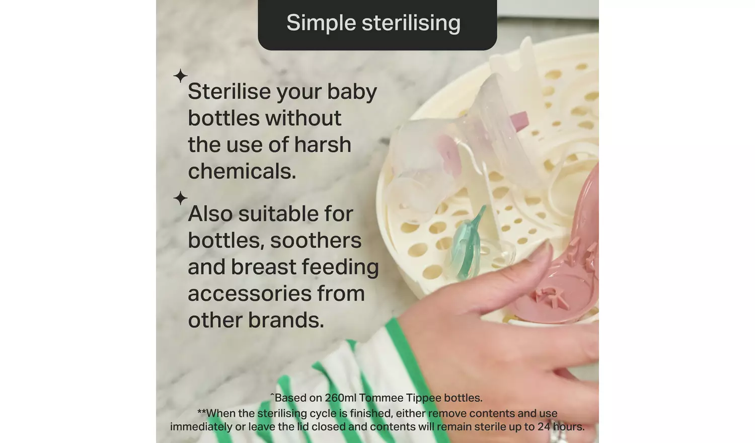 Tommee Tippee Baby Bottles Microwave Steriliser