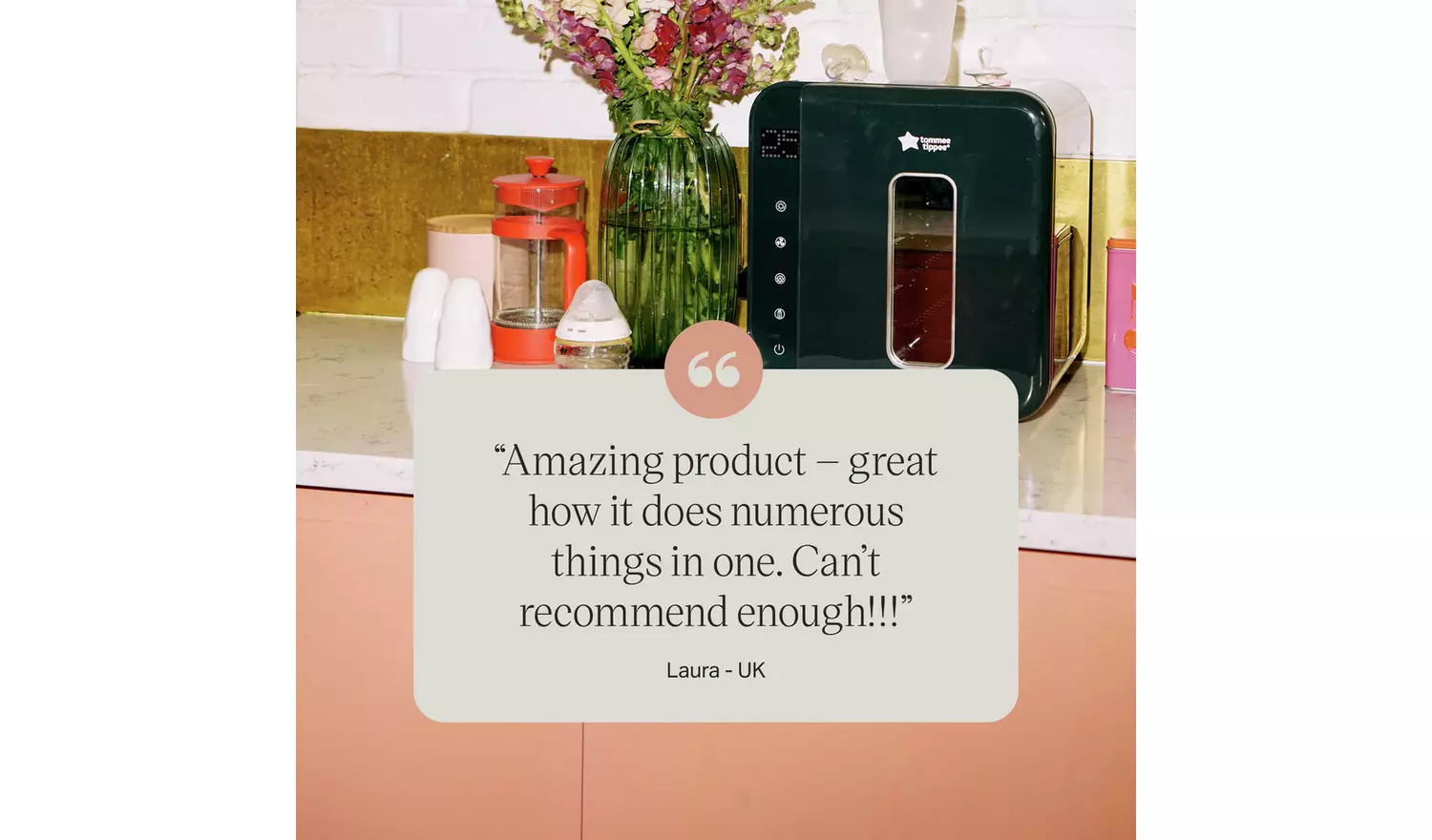 Tommee Tippee Ultra UV Steriliser, Dryer and Storage – White