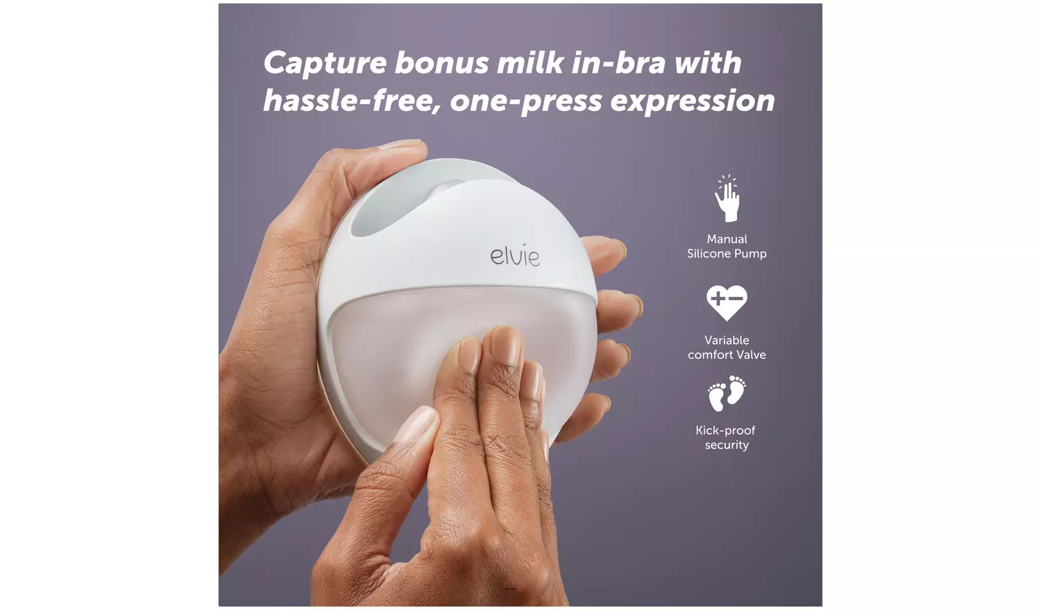 Elvie Curve Manual Silicone Breast Pump