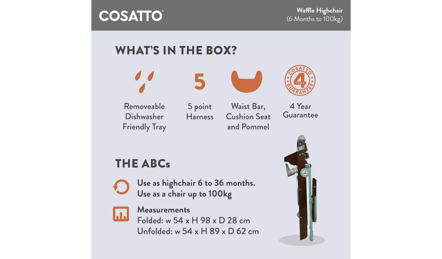 Cosatto Waffle 2 Old MacDonald Highchair