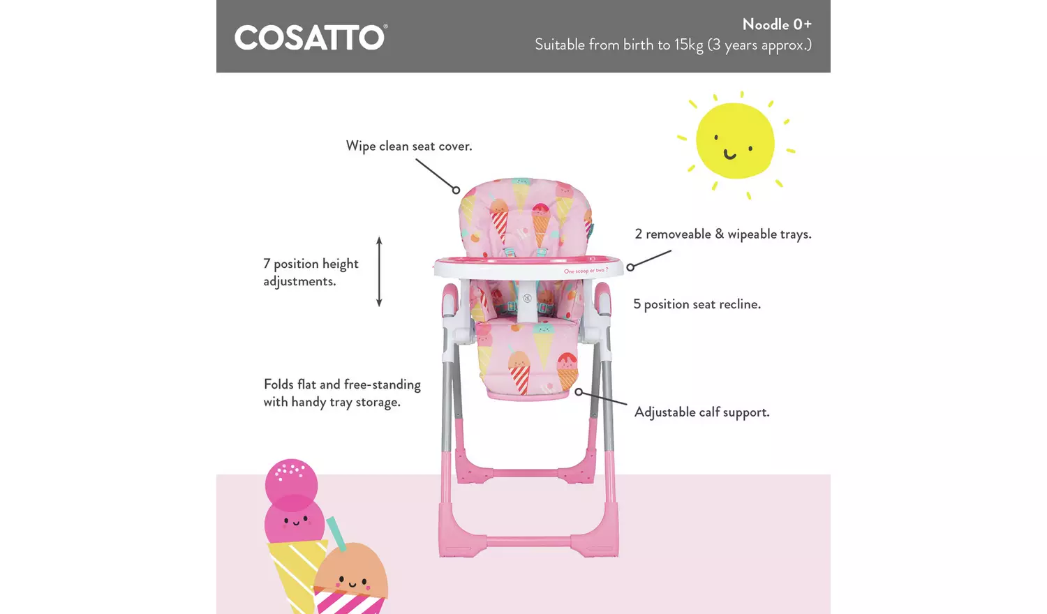 Cosatto Noodle Old McDonald Highchair