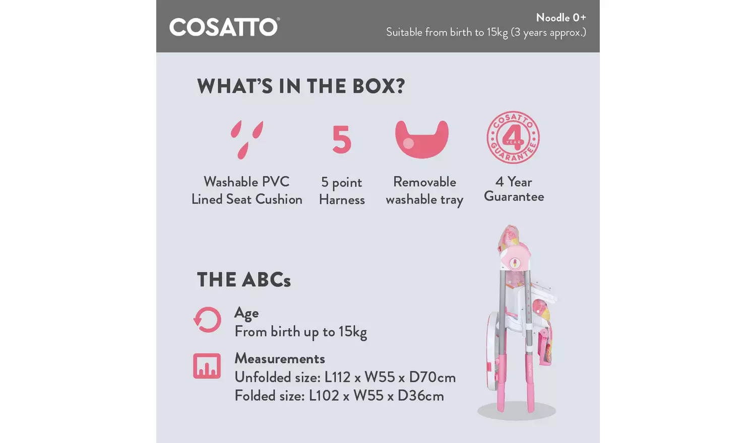 Cosatto Noodle Old McDonald Highchair