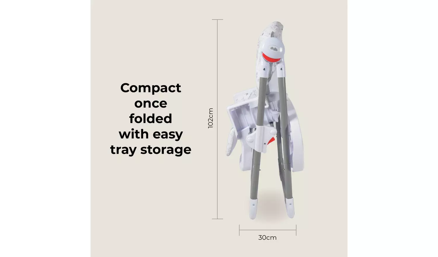 My Babiie MBHC8 Premium Highchair - Safari