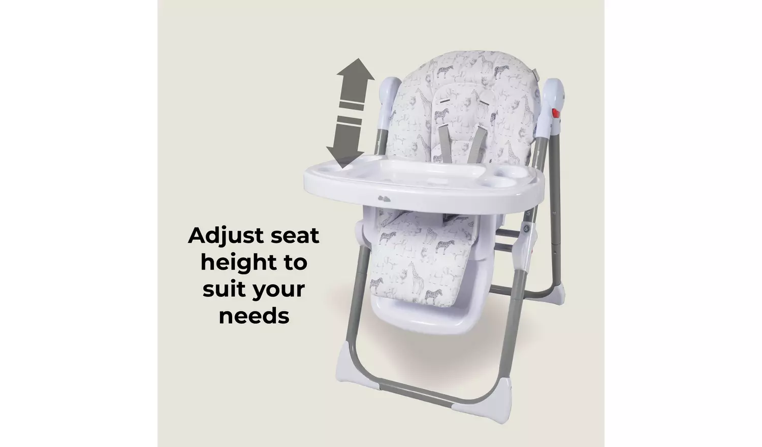 My Babiie MBHC8 Premium Highchair - Safari