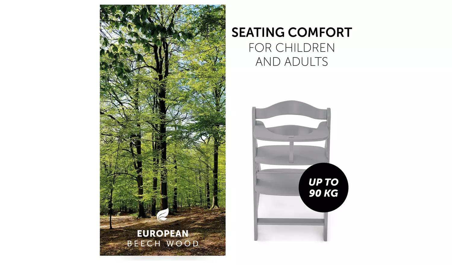 Hauck Alpha Bundle Grey Highchair