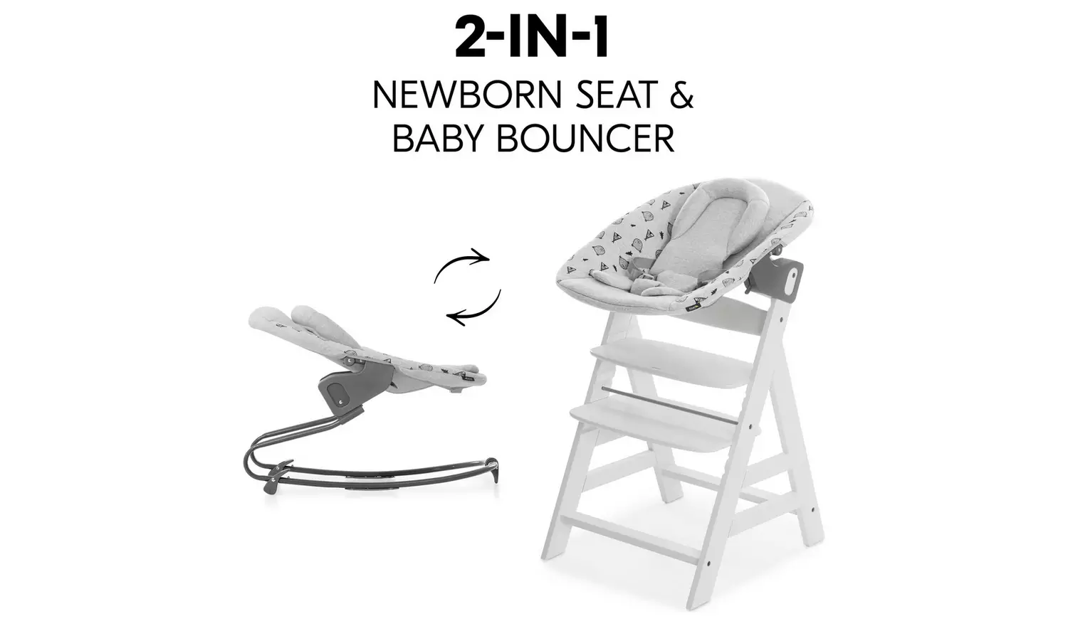 Hauck Alpha Bundle Grey Highchair