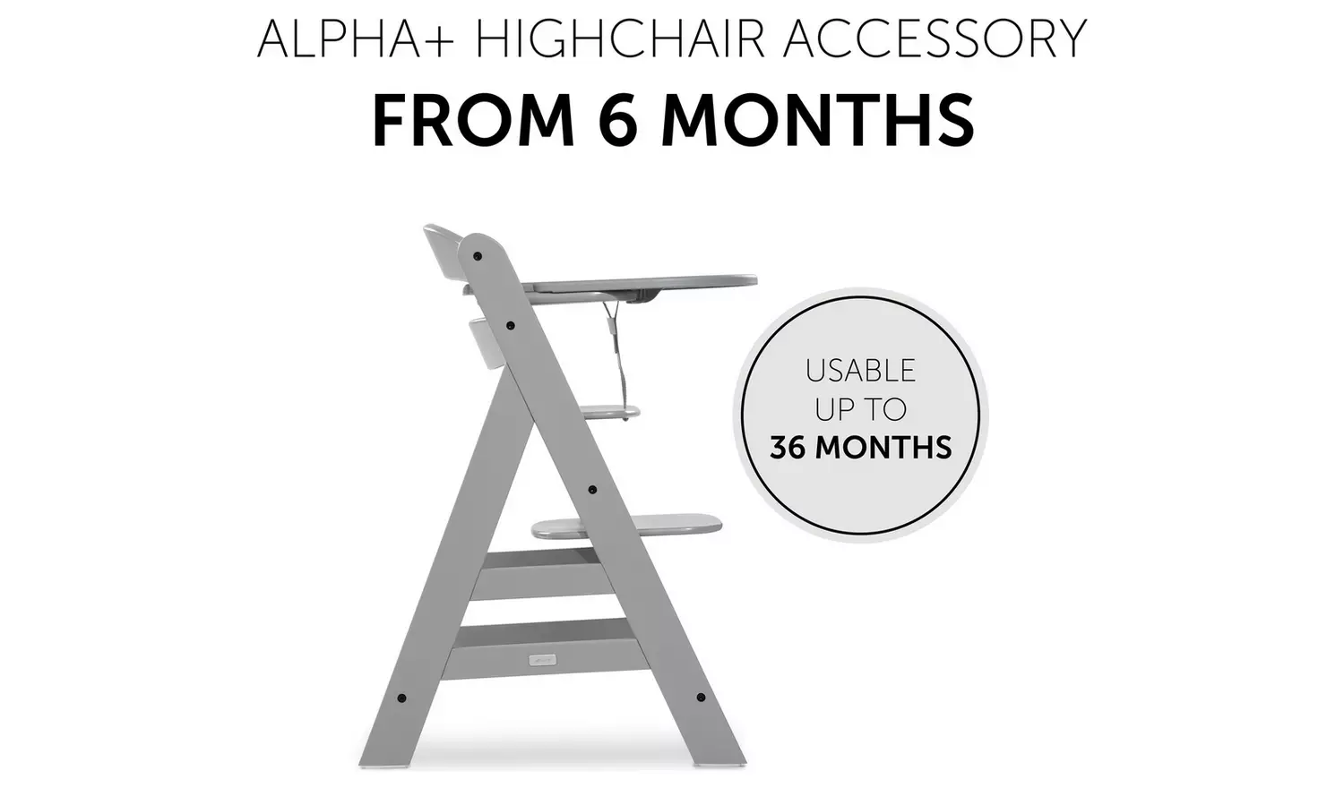 Hauck Alpha Bundle Grey Highchair