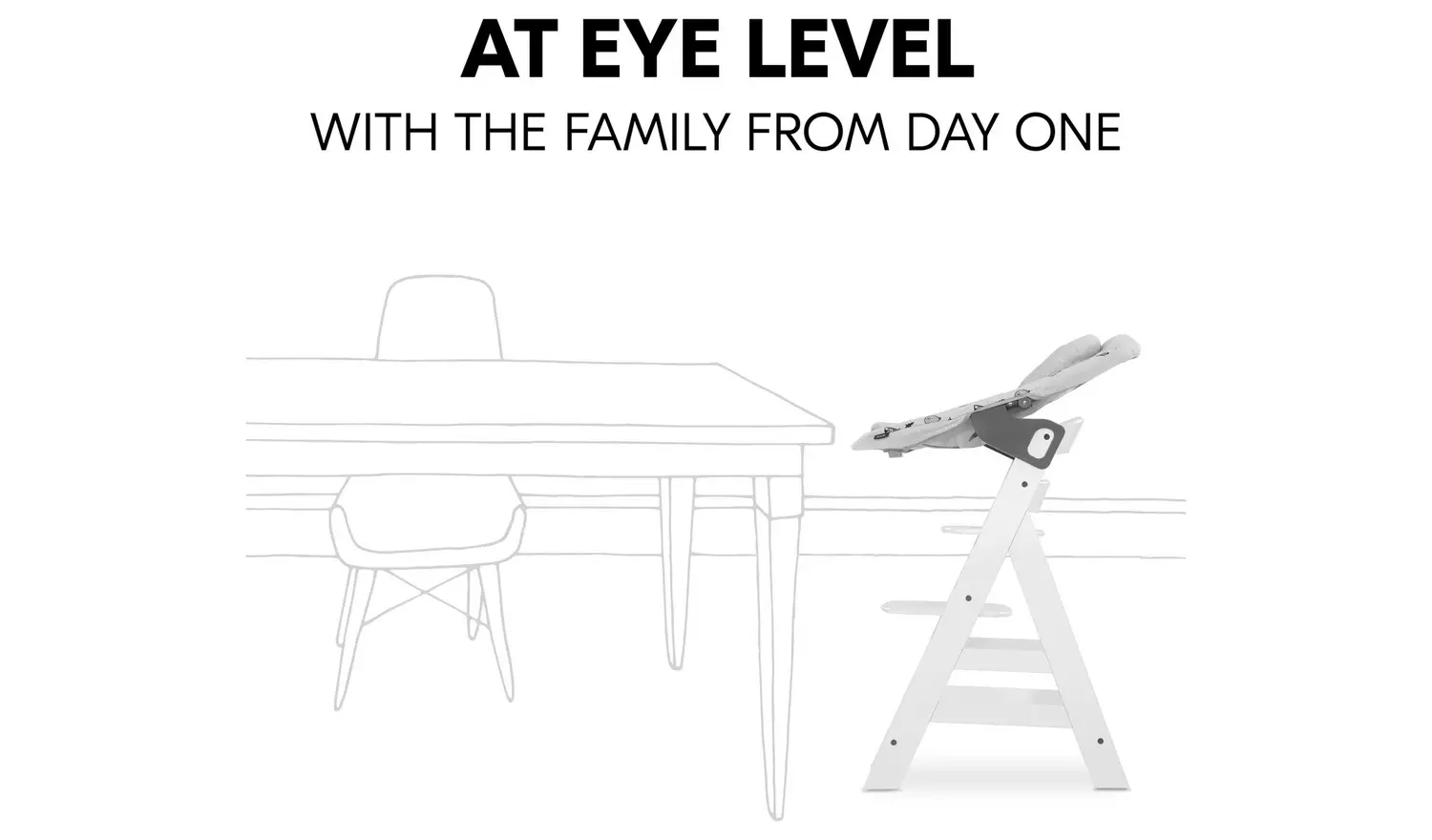 Hauck Alpha Bundle Grey Highchair