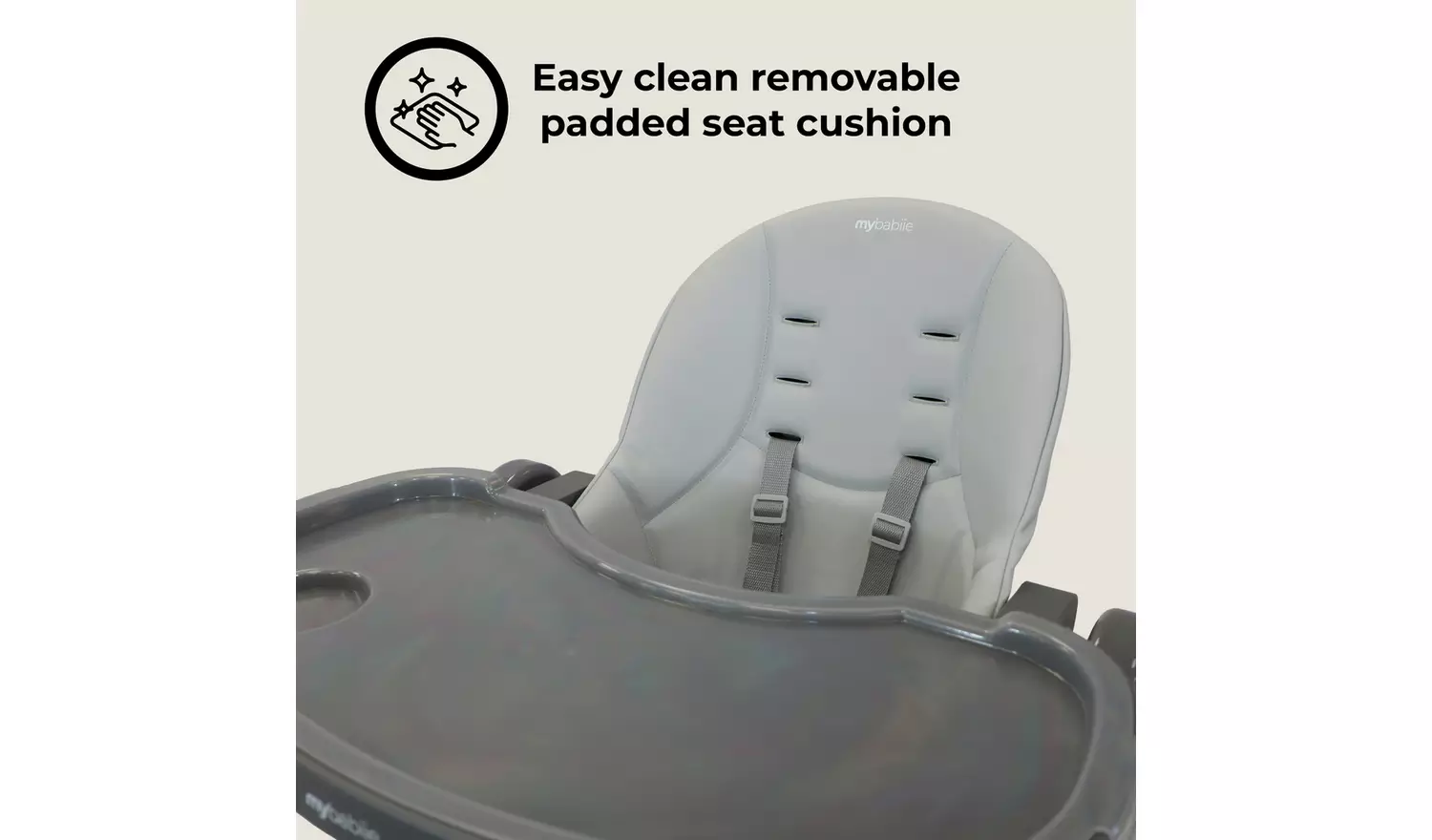 My Babiie From Birth Highchair Grey