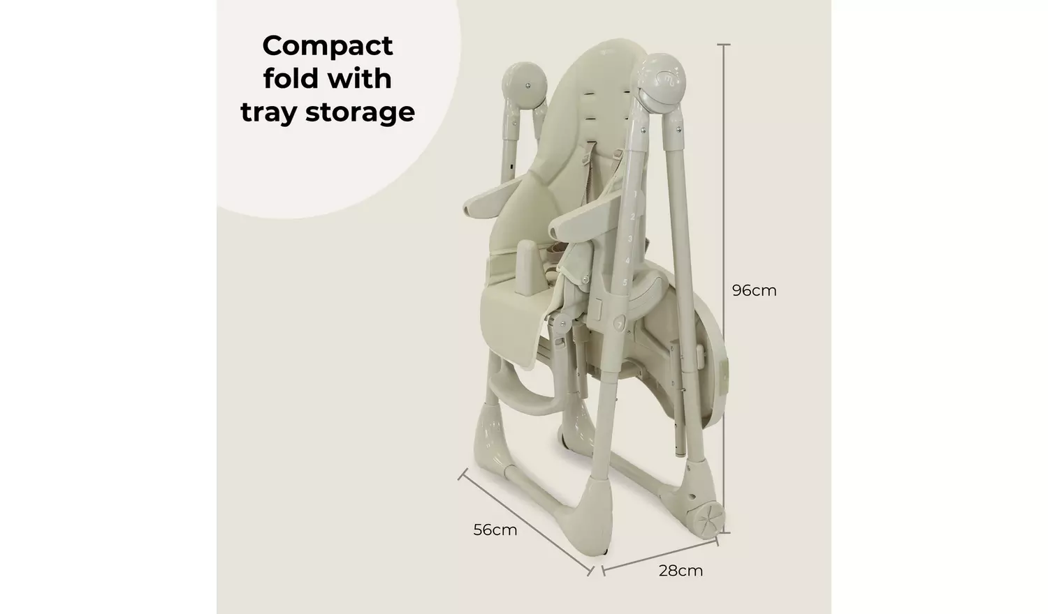 My Babiie From Birth Highchair Oatmeal