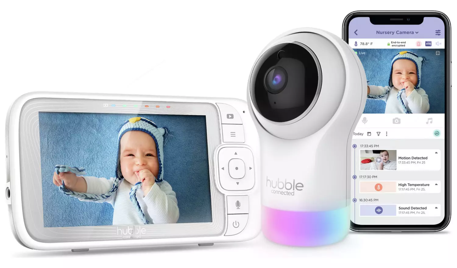 Hubble Nursery Pal Glow+ 5 Smart Video Baby Monitor