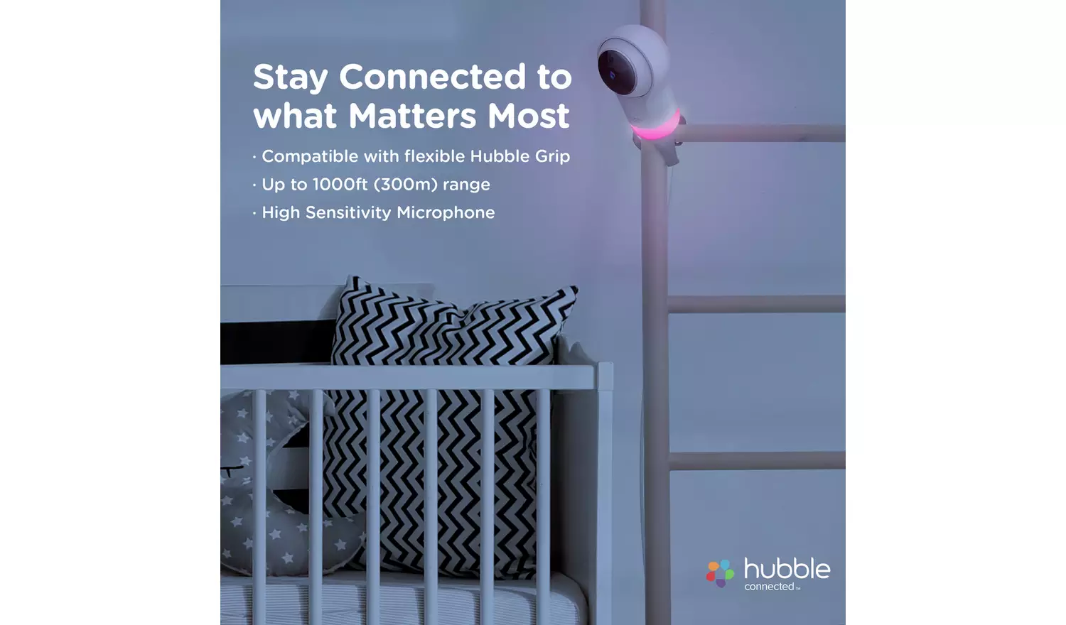Hubble Nursery Pal Glow+ 5 Smart Video Baby Monitor
