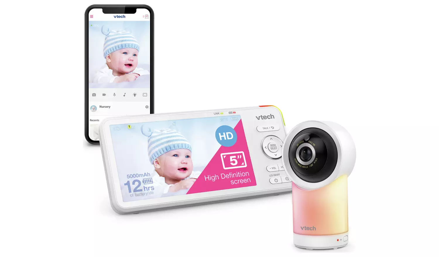 VTech RM5766 HD Smart Video Baby Monitor