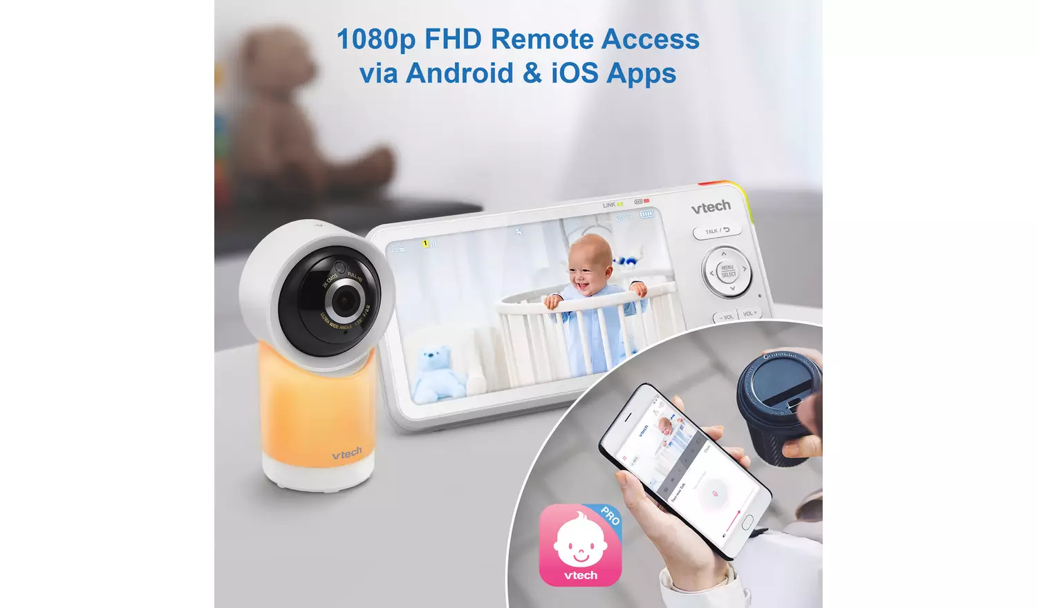 VTech RM5766 HD Smart Video Baby Monitor