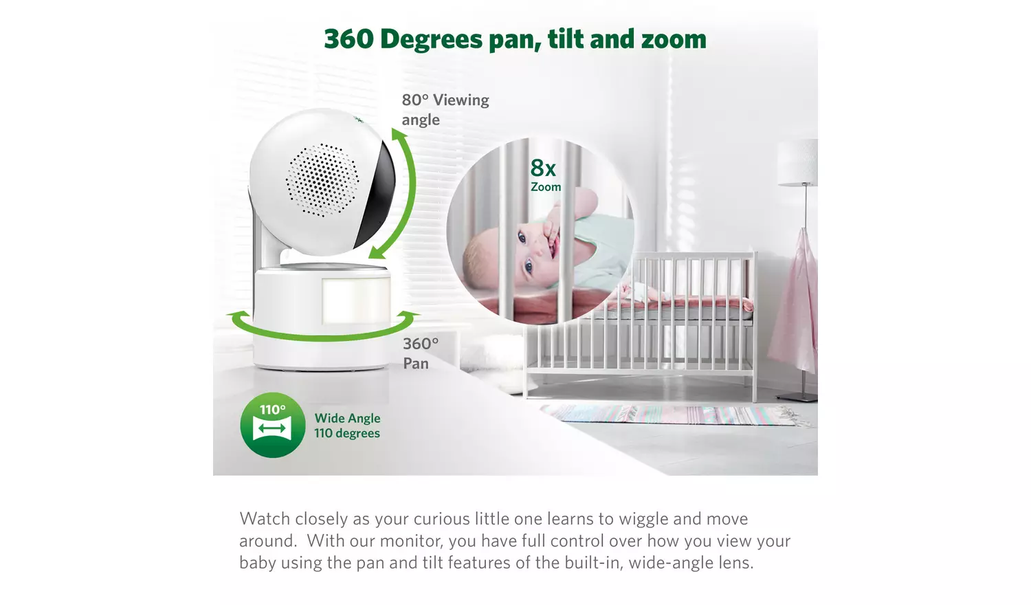 LeapFrog LF920HD 7inch Video Baby Monitor