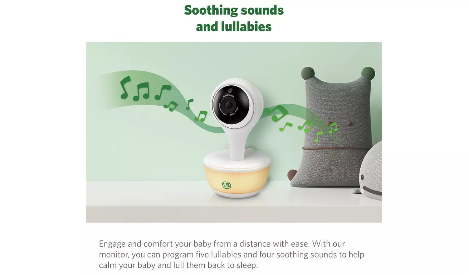 Leapfrog LF815HD 5 Inch Portable Smart Baby Monitor