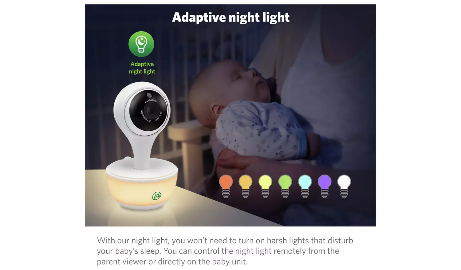 Leapfrog LF815HD 5 Inch Portable Smart Baby Monitor