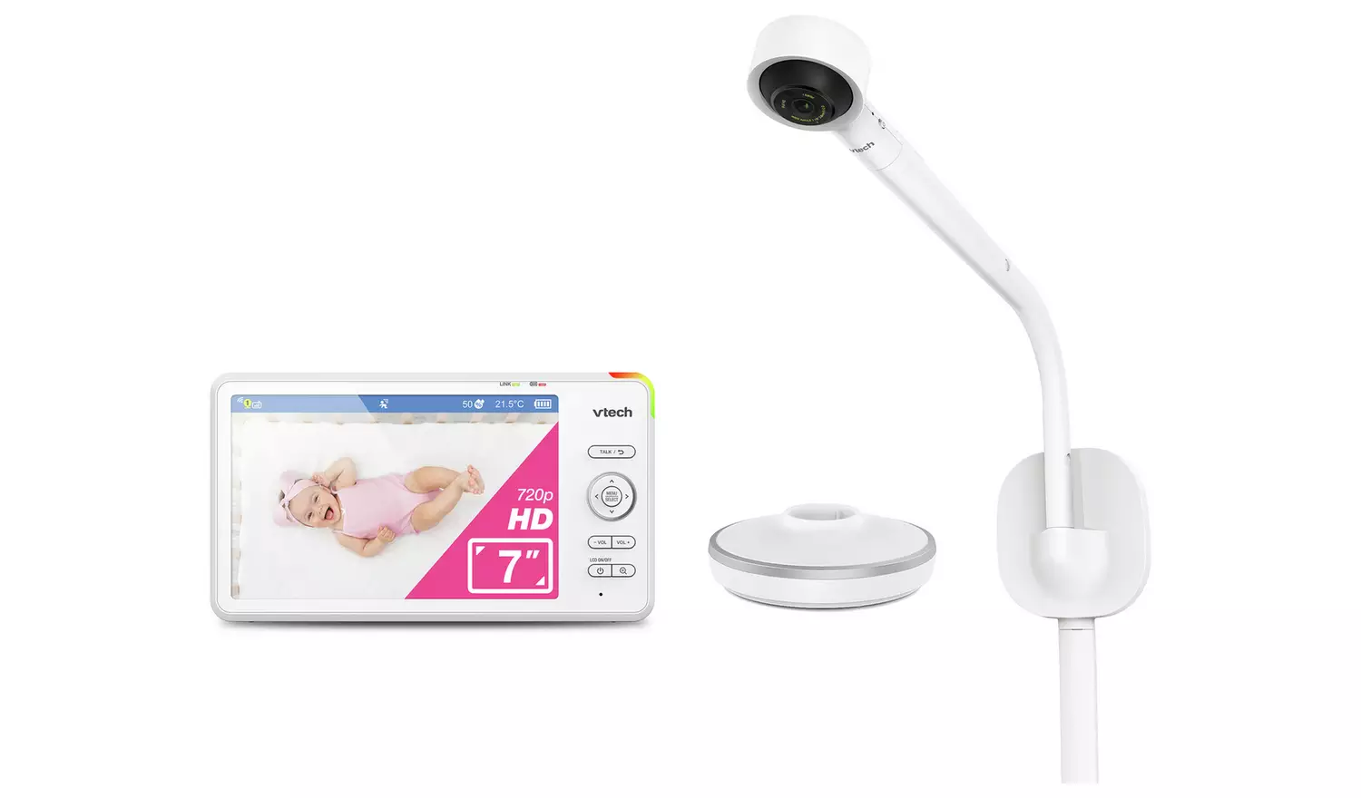 VTech RM7787HD 7 Inch Over-The-Cot Smart Baby Monitor