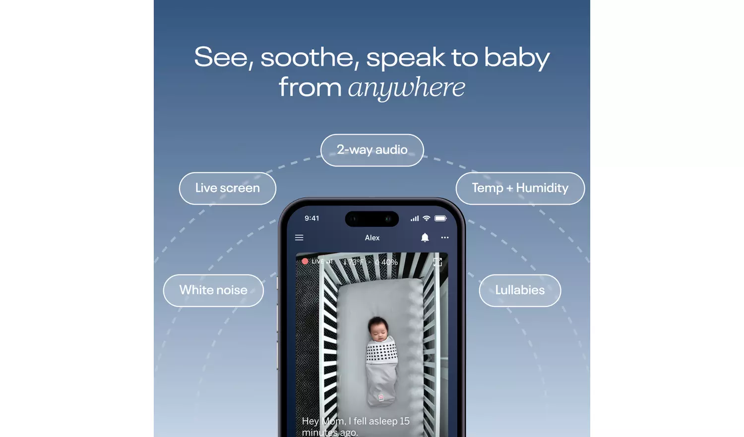 Nanit Pro Smart Baby Monitor With Wall Mount