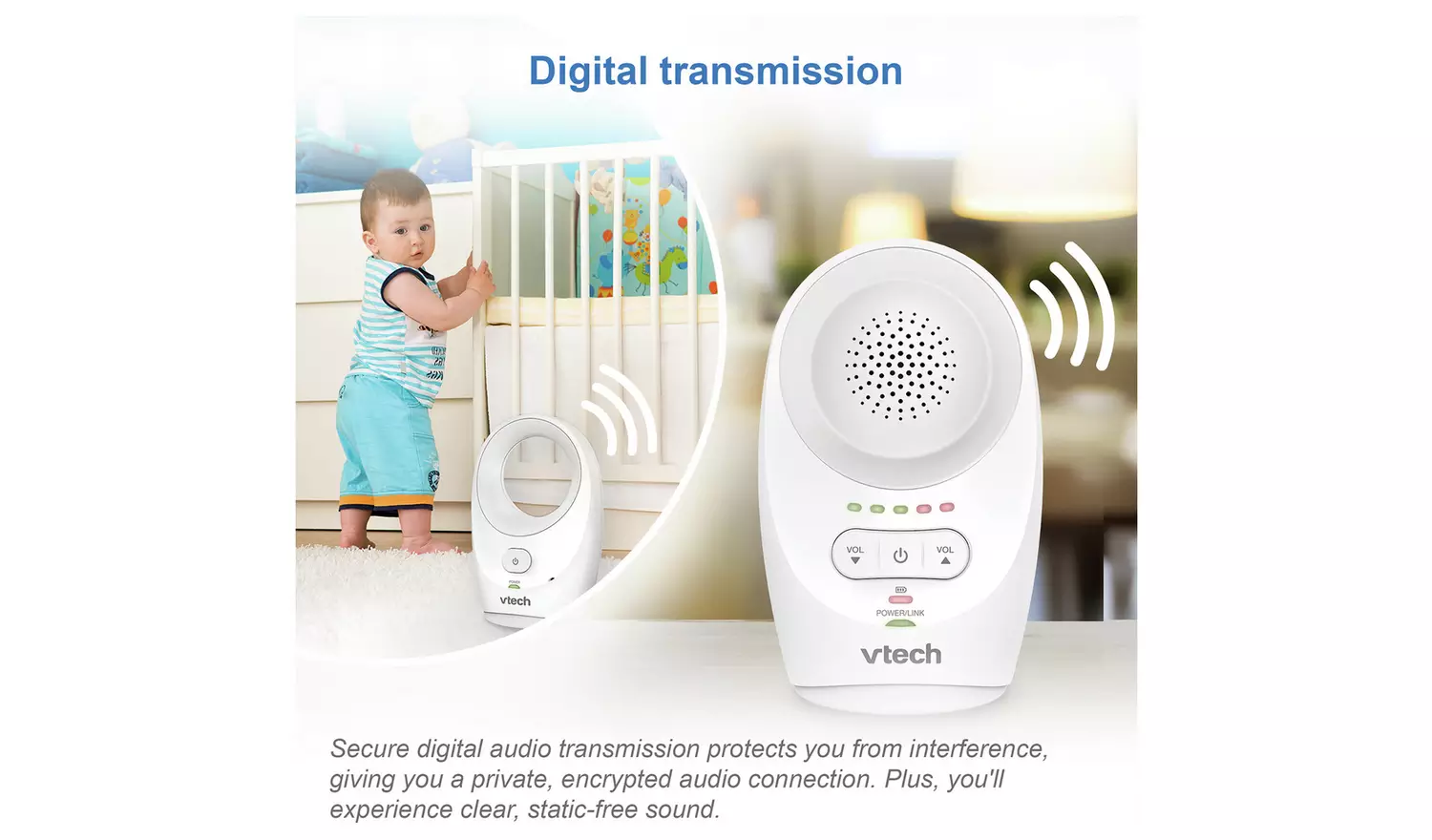 Vtech DM1111 Audio Baby Monitor