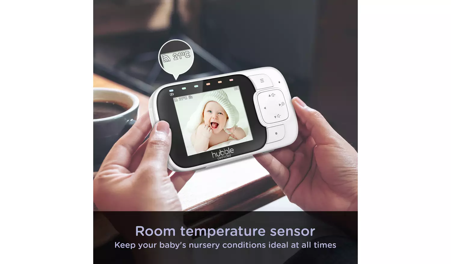 Hubble Nursery 2.8 inch View Glow Video Baby Monitor