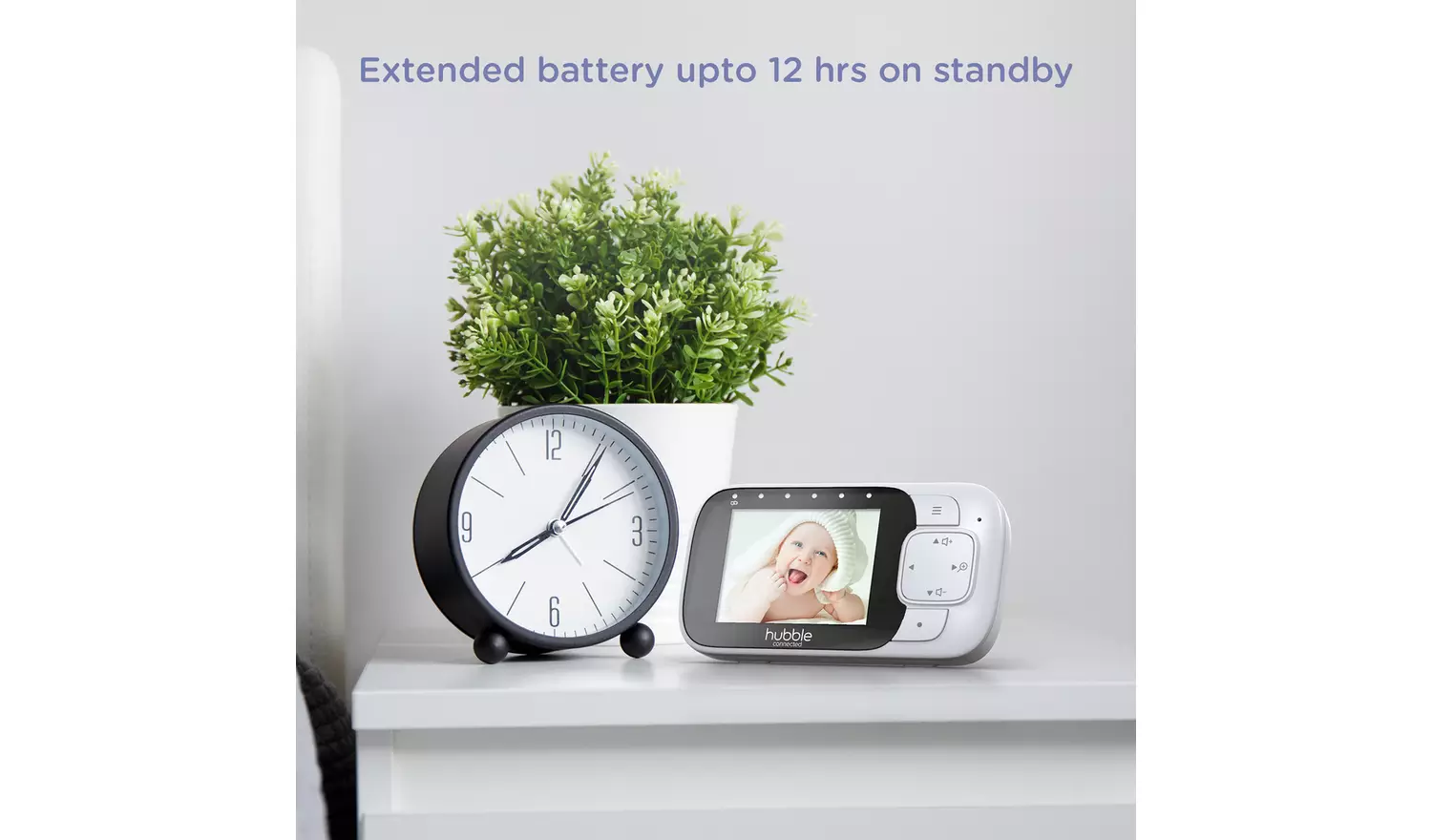 Hubble Nursery 2.8 inch View Glow Video Baby Monitor