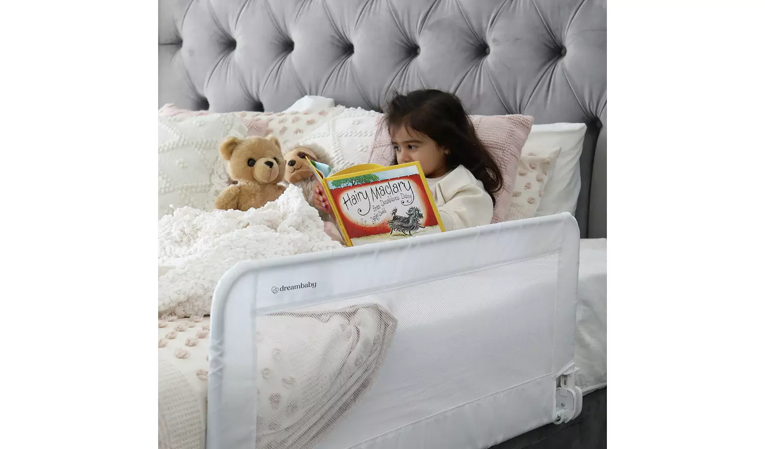 Dreambaby Prague Wide Bed Rail 110cm- White