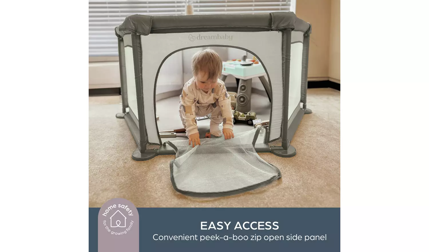 Dreambaby Explore Deluxe Padded Playpen -Taupe