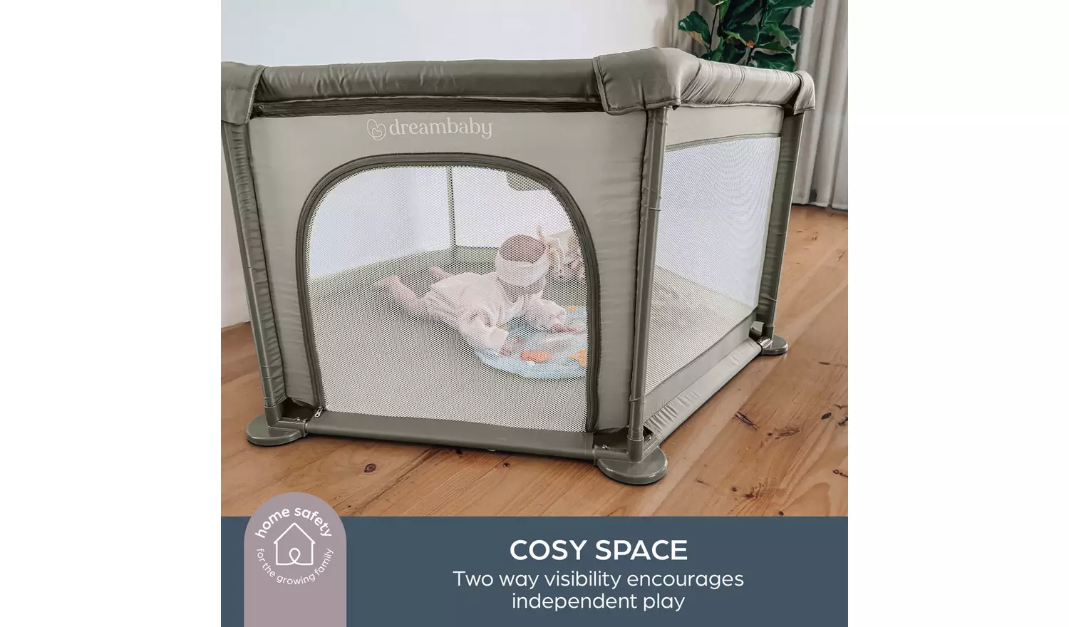 Dreambaby Explore Deluxe Padded Playpen -Taupe