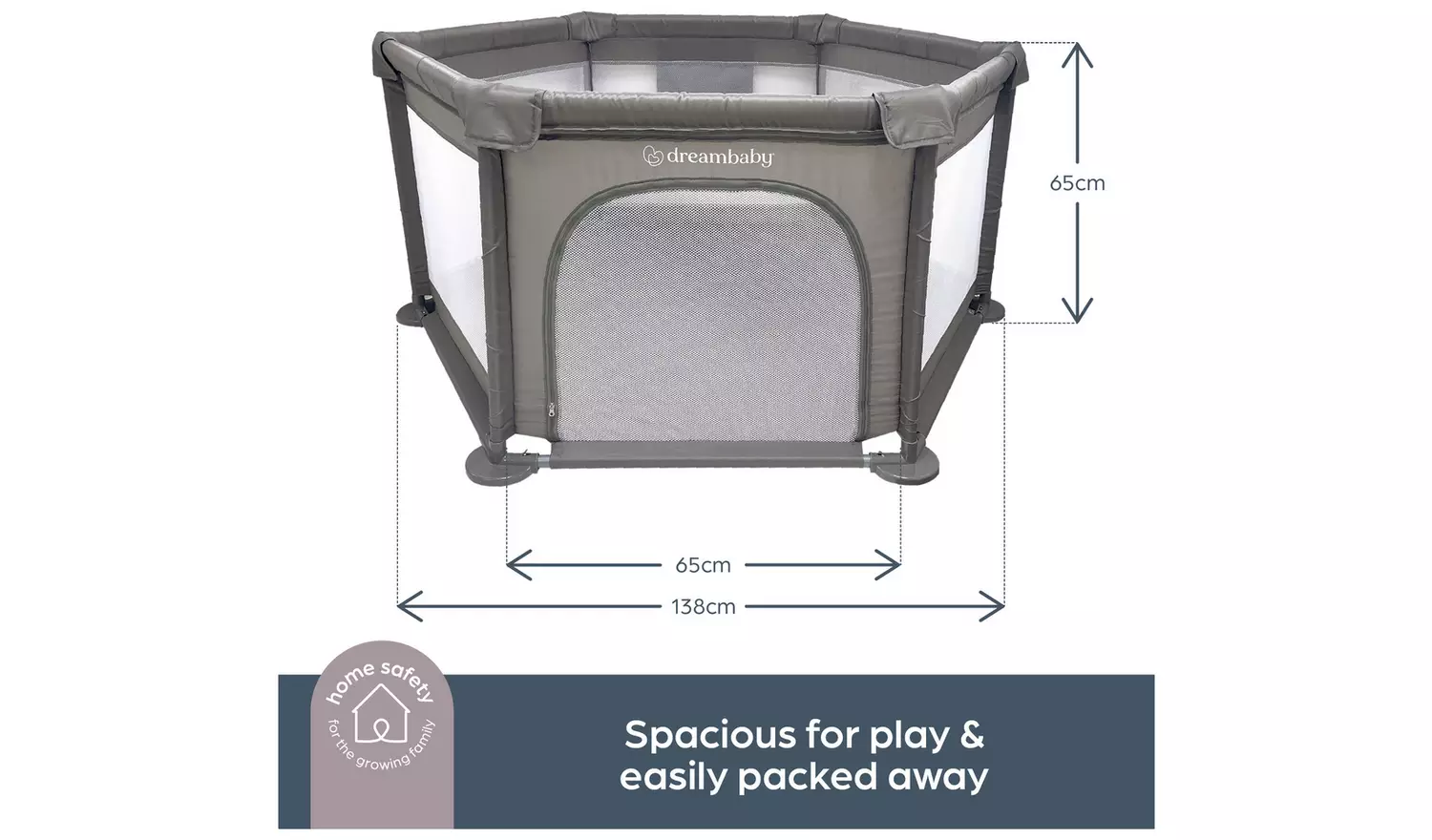 Dreambaby Explore Deluxe Padded Playpen -Taupe