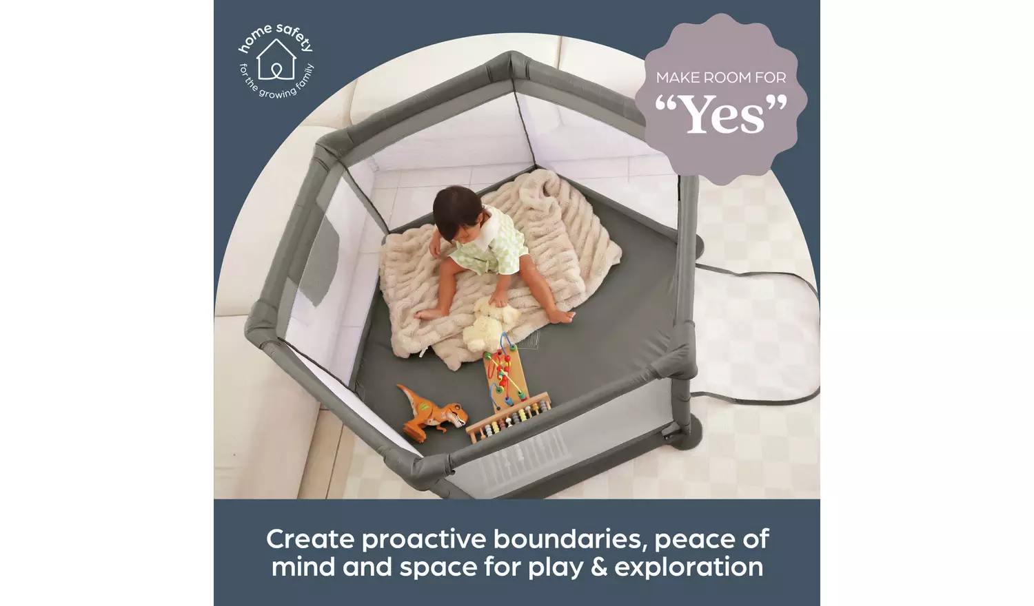 Dreambaby Explore Deluxe Padded Playpen -Taupe
