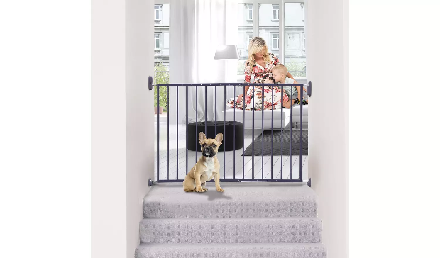 Dreambaby Arizona Extendable Gate (68-112cm) - Grey