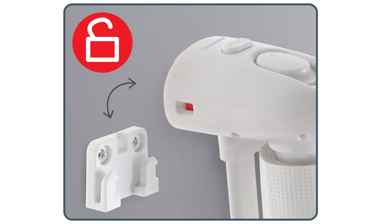 Dreambaby X-Tall Retractable Gate. Fits 60-140cm - White