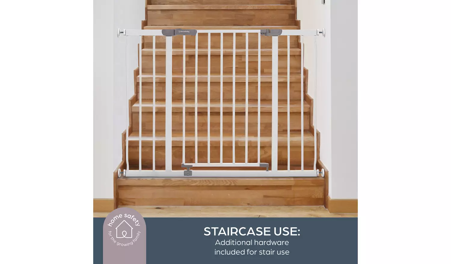 Dreambaby Ava X-Wide Safety Gate Fits 99-132.5cm White