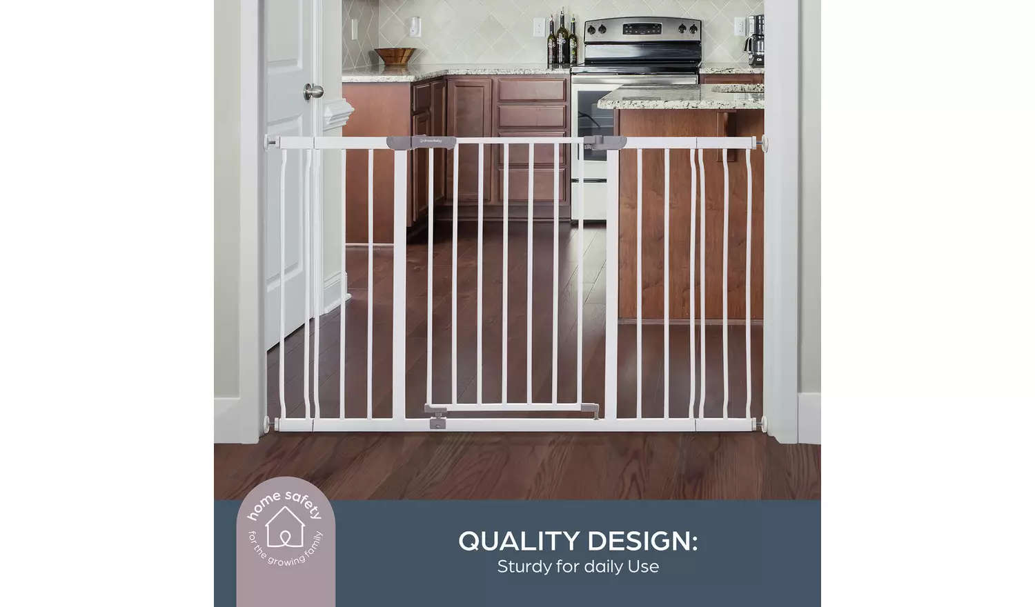 Dreambaby Ava X-Wide Safety Gate Fits 99-132.5cm White