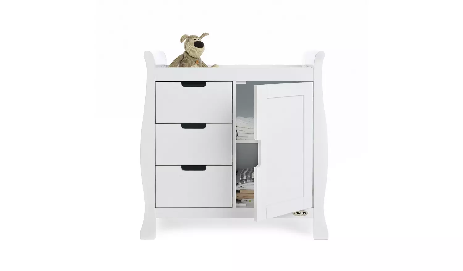 Obaby Stamford Sleigh Changing Unit - White