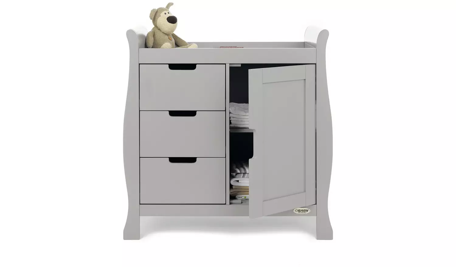 Obaby Stamford Closed Changing Unit - Warm Grey