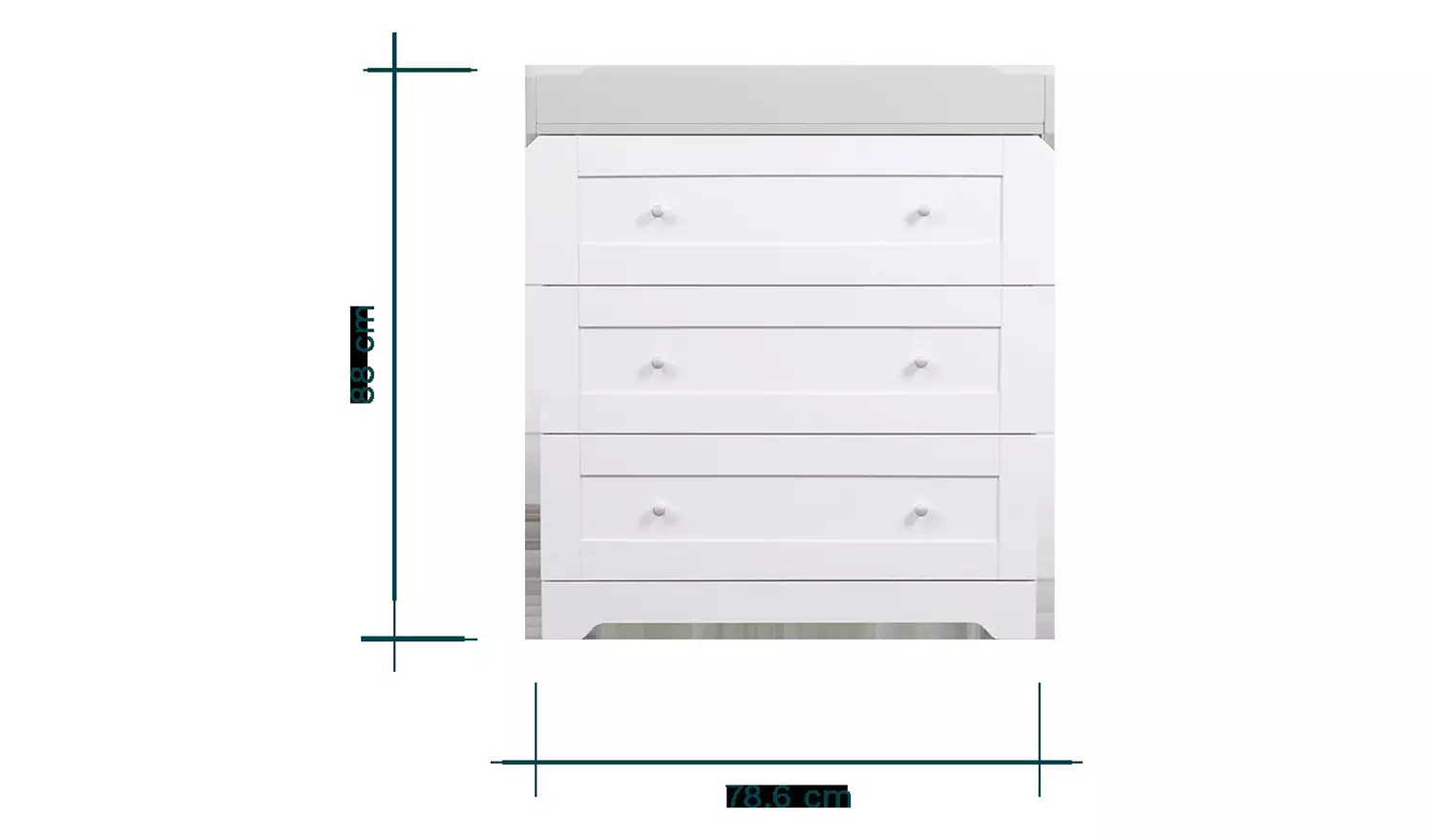 Tutti Bambini Rio Chest Changer - Grey And White